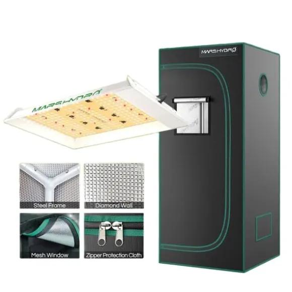 LED Vækstlys, 100W Fuldspektrum, Stille Drift,TS600 - 60x60 telt, TS 600