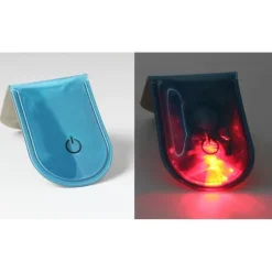 LED-lys Magnetisk Clip Sikkerhed Løb Nat Campingaktiviteter - Blå