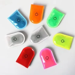 LED-lys Magnetisk Clip Sikkerhed Løb Nat Campingaktiviteter - Lyserød