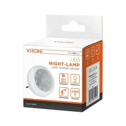 LED-NATLAMPE MED BEVÆGELSES- OG SKUMMERSENSOR 120° 8XLED - ON-LA-2