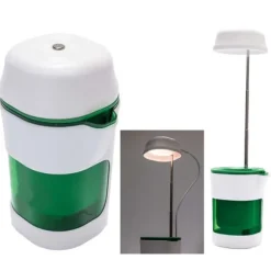 LED-plantelampe med selvvandende potte - fuldspektret plantebelysning