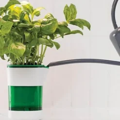 LED-plantelampe med selvvandende potte - fuldspektret plantebelysning