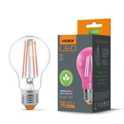 LED-pære til plantedyrkning VIDEX-E27-A60-8W-FITO