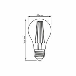 LED-pære til plantedyrkning VIDEX-E27-A60-8W-FITO