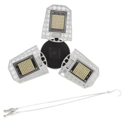LED-vækstlampe til stueplanter - 297 LED-pærer, foldbart design med tre blade - ideel til drivhuse og sukkulenter - 100-277V