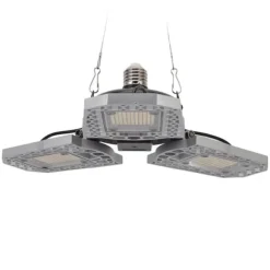 LED-vækstlampe til stueplanter - 297 LED-pærer, foldbart design med tre blade - ideel til drivhuse og sukkulenter - 100-277V