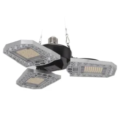 LED-vækstlampe til stueplanter - 297 LED-pærer, foldbart design med tre blade - ideel til drivhuse og sukkulenter - 100-277V