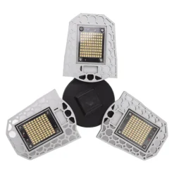 LED-vækstlampe til stueplanter - 297 LED-pærer, foldbart design med tre blade - ideel til drivhuse og sukkulenter - 100-277V