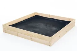 Letadgang 120x120x18 cm Fyrretræs Højbed til Ældre med Jordklæde