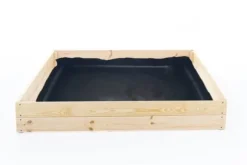 Letadgang 120x120x18 cm Fyrretræs Højbed til Ældre med Jordklæde