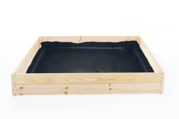 Letadgang 120x120x18 cm Fyrretræs Højbed til Ældre med Jordklæde