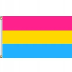 LGBT REGNBUEFLAG STOR 90x150cm PANSEKSUALITET F2