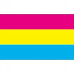 LGBT REGNBUEFLAG STOR 90x150cm PANSEKSUALITET F2
