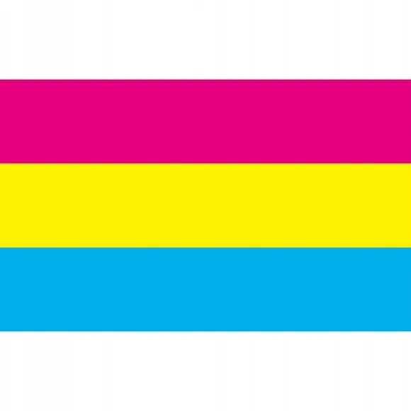 LGBT REGNBUEFLAG STOR 90x150cm PANSEKSUALITET F2