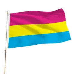 LGBT REGNBUEFLAG STOR 90x150cm PANSEKSUALITET F2