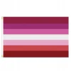 LGBT REGNBUEFLAG STOR 90x150cm LESBISK F5