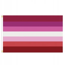 LGBT REGNBUEFLAG STOR 90x150cm LESBISK F5