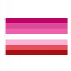 LGBT REGNBUEFLAG STOR 90x150cm LESBISK F5