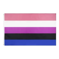 LGBT REGNBUEFLAG STOR 90x150cm GENDFLUID F4