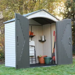 Lifetime Harpiks Opbevaringsskur 92300 3 M² Beige 214 X 142 X 227 cm