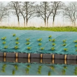 Liggande mulchduk - grön 90 gr / m² - 2x5m