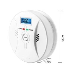 Lollanda kuliltealarm med LCD-skærm – høj følsomhed, 85 dB høj advarsel, batteridrevet CO-gasdetektor
