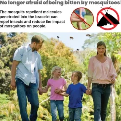 Lollanda Myggeafvisende Armbånd med Batteri, Elektronisk Myggeuur, Myggeafvisende Ultralyd, - Bærbar, Silikone, Udendørs