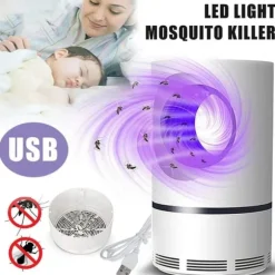 Lollanda Myggedræber med LED-lys, USB genopladelig insektdræber til myg, bananfluer, flyvende myg og insekter