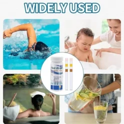 Lollanda 50-Pack 3-i-1 poolteststrimler og spa-teststrimler - pH, vandtester, alkalinitet, frit klor