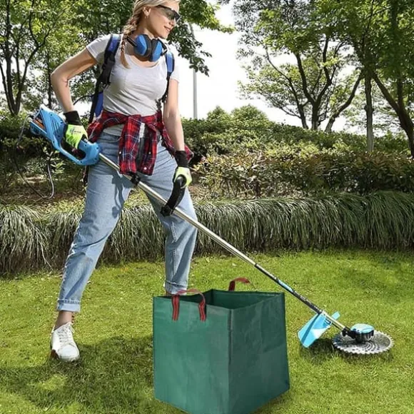 Lollanda 2-pak havetasker 270L – Stående havetasker med håndtag 65x65x65 cm, til blade, græs, brænde og haveaffald