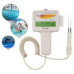 Lollanda PC-101 pH/klortester, vandtester, digital pH-måler til vand – bærbar, baggrundsbelysning, stor skærm