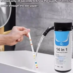 Lollanda Pool & Spa Test Strips 50-pak – 14-i-1 vandtester til pH, klor, cyanursyre, hårdhed m.m.