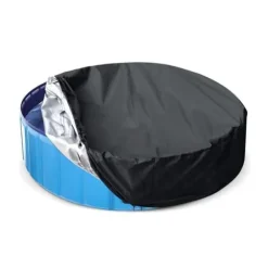 Lollanda Round Pool Cover til børn – Dæksel til pool, Dæksel til sandkasse og legetøj, Solskærm og Dæksel til hundebassin, 162x30cm