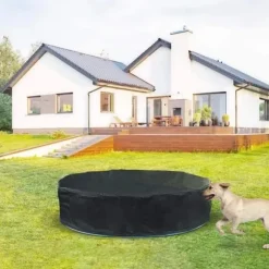 Lollanda Round Pool Cover til børn – Dæksel til pool, Dæksel til sandkasse og legetøj, Solskærm og Dæksel til hundebassin, 162x30cm
