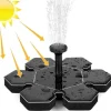 Lollanda Solar Powered Fountain Pump med 7 Dyser - Flydende Solar Fountain Pump, til have, pool og fuglebad