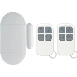 Lollanda Wireless til dør- og vinduesalarm – 130 dB alarm, 2 fjernbetjeninger, nem installation, hjemmealarmsystem