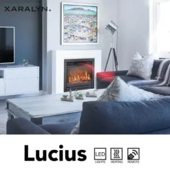 Lucius el-indbygningsovn - 1400 Watt varme - Fjernbetjening