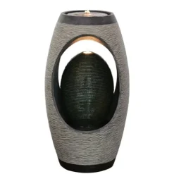 Lykke Springvand Cascade med LED-lys