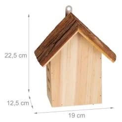 Mariehøne Hus, 22,5x19x12,5 cm, Natur