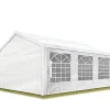 Markise-havetelt 3x6 m havepavillon PE 350 N presenning 100% vandtæt hvid