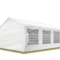 Markise-havetelt 3x6 m havepavillon PE 350 N presenning 100% vandtæt hvid