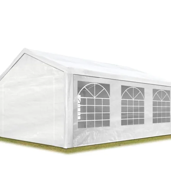 Markise-havetelt 3x6 m havepavillon PE 350 N presenning 100% vandtæt hvid