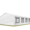 Markise-havetelt 5x8 m havepavillon PE 350 N presenning 100 % vandtæt hvid.