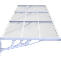 Markiser - Living dørbaldakin 358,5x90 cm polycarbonat grå og transparent