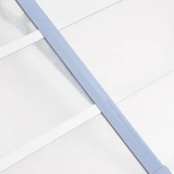 Markiser - Living dørbaldakin 358,5x90 cm polycarbonat grå og transparent