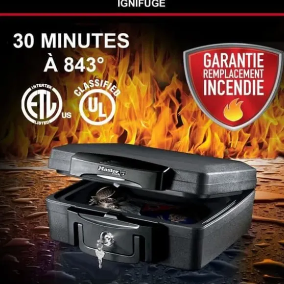 MASTER LOCK Säkerhetsfodral / Safe - Brandsäker och vattentät - Format S - 4,9L
