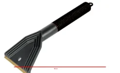 Messing sne- og isskraber, længde 30 cm