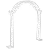 Metal Bryllupsbue, Elegant Design, Solid Konstruktion,XXL, Mælkehvid
