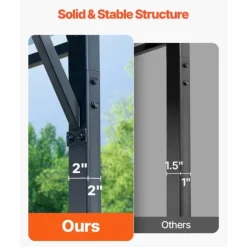Metal Carport 20x20 fod, Udendørs Bilgarage, Kraftig og Vejrbestandig