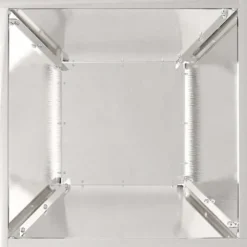 Metal have skål plantekasse - Elegant design til udendørs brug | Størrelse: 35x35x15 cm | Farve: Sølv